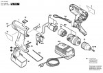 Bosch 0 601 948 627 Gsr 9,6 Ve-2 Cordless Screw Driver 9.6 V / Eu Spare Parts